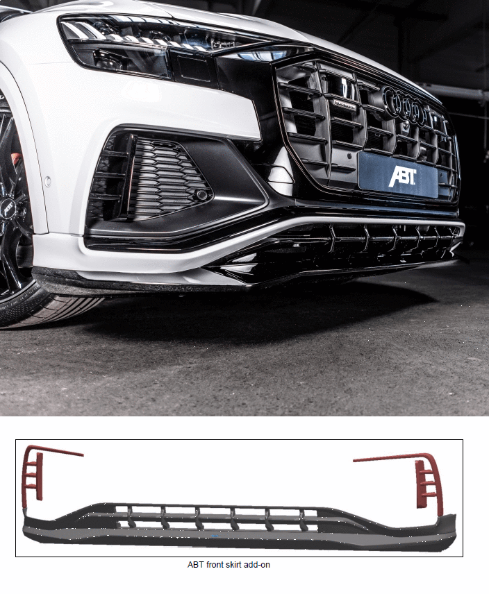 ABT Front Skirt Add-On For Audi Q8 / SQ8 (4M80)