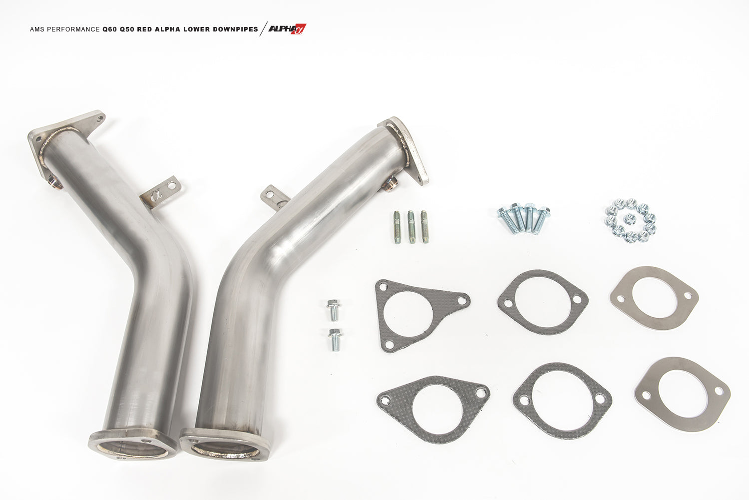 AMS PERFORMANCE VR30DDTT RACE LOWER DOWNPIPES