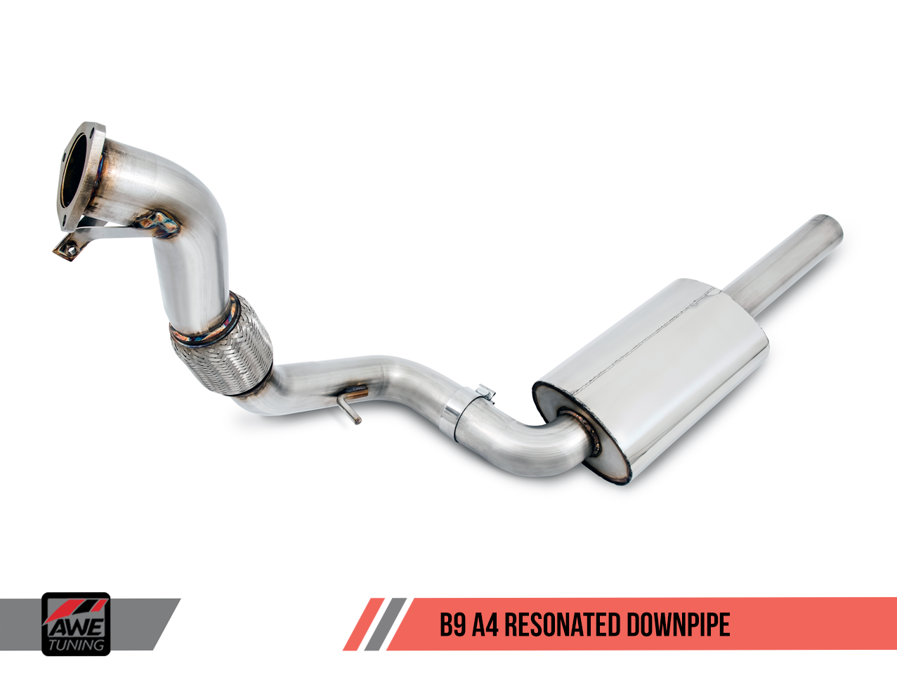 AWE SwitchPath™ Exhaust for B9 A4, Dual Outlet - Chrome Silver Tips (includes DP and SwitchPath Remote)