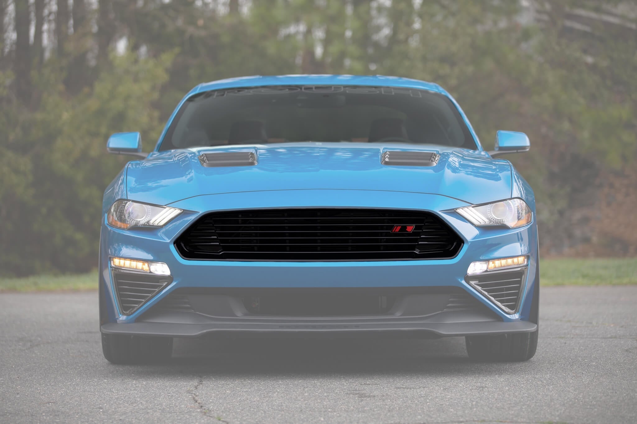 Roush 2018+ Ford Mustang Black Upper Grille Kit