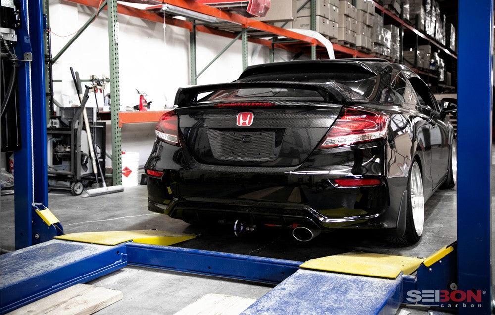 SI-STYLE CARBON FIBER REAR SPOILER FOR 2014-2015 HONDA CIVIC COUPE