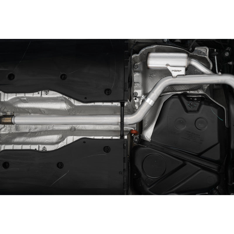 MBRP 19-21 VW Jetta GLI T304 SS 3in Cat-Back Dual Split Rear Exit Exhaust - Carbon Fiber Tips