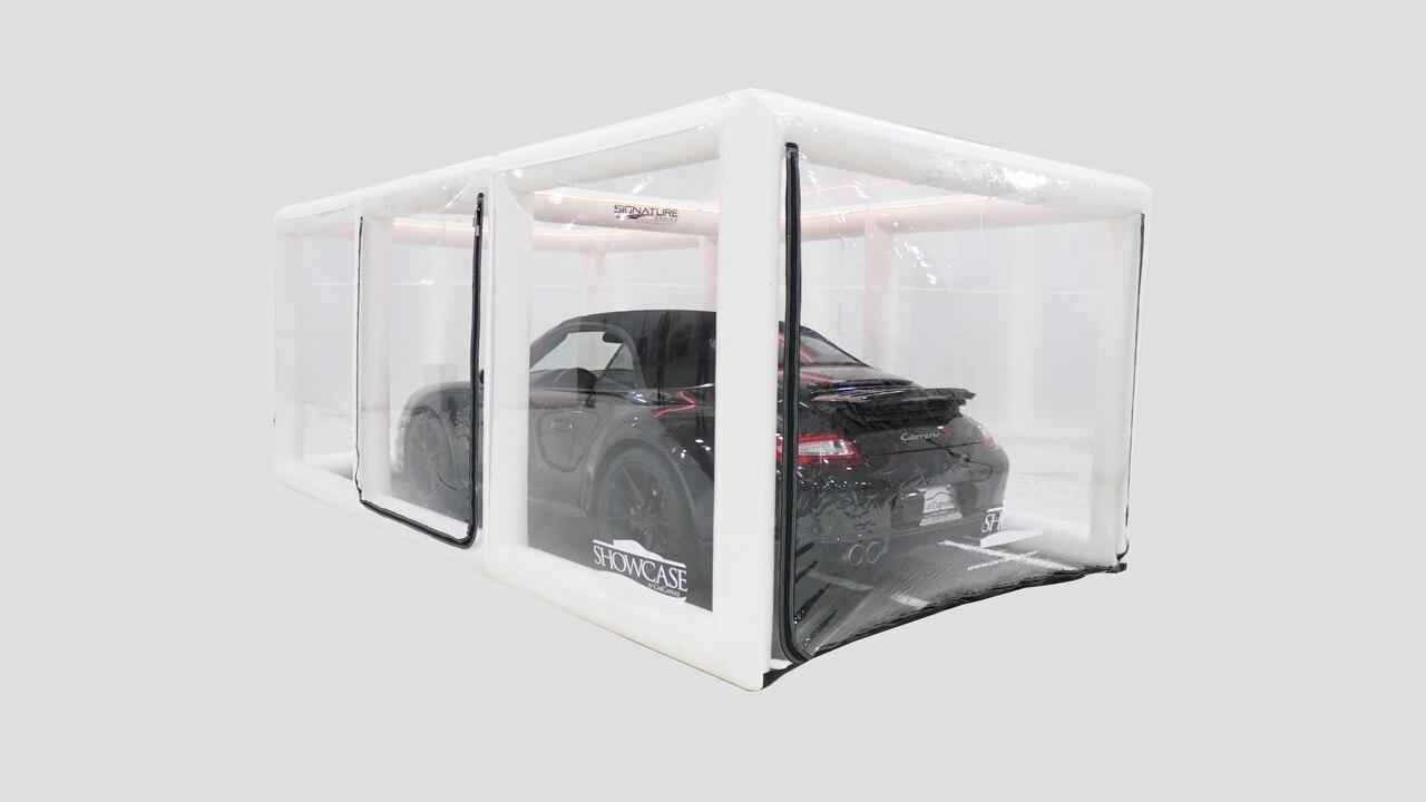 CarCapsule 20' Signature Series Showcase White w/Road Emblazoned Floor Floor included