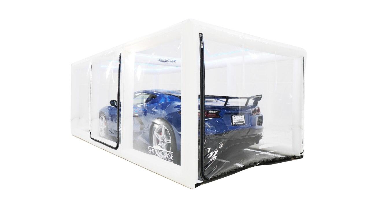 CarCapsule 20' Signature Series Showcase White w/Road Emblazoned Floor Floor included