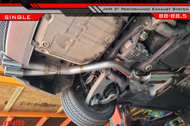 Exhaust - JHM - PARTIAL - 3" Performance Catback for Audi B8 A4-A5 2.0T (Single Exit)