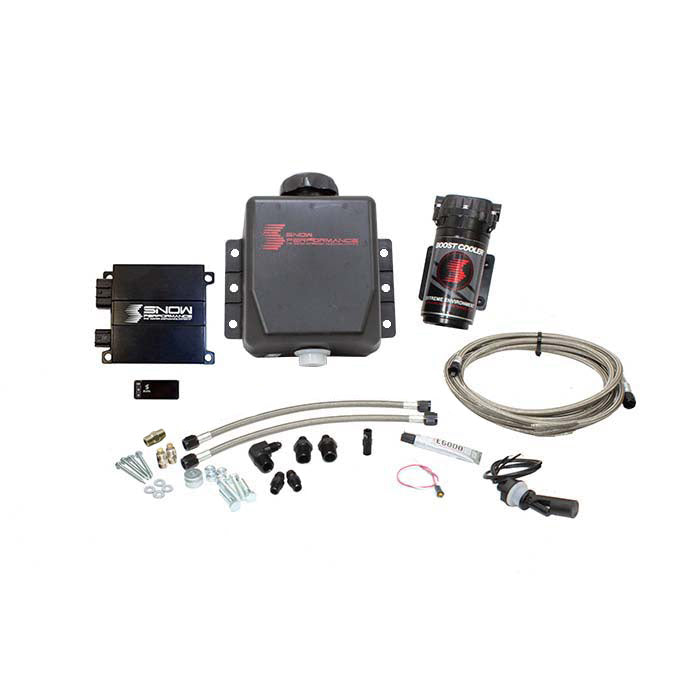 Snow Performance Stg 2 Boost Cooler Prog. Engine Mount Water Injection Kit (SS Braid Line & 4AN)