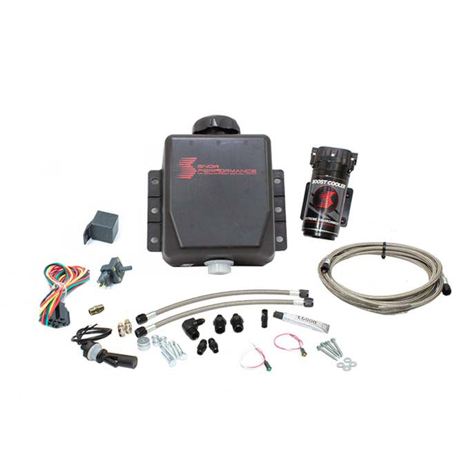 Snow Performance Stg 1 Boost Cooler F/I Water Injection Kit (Incl. SS Braided Line and 4AN Fittings)