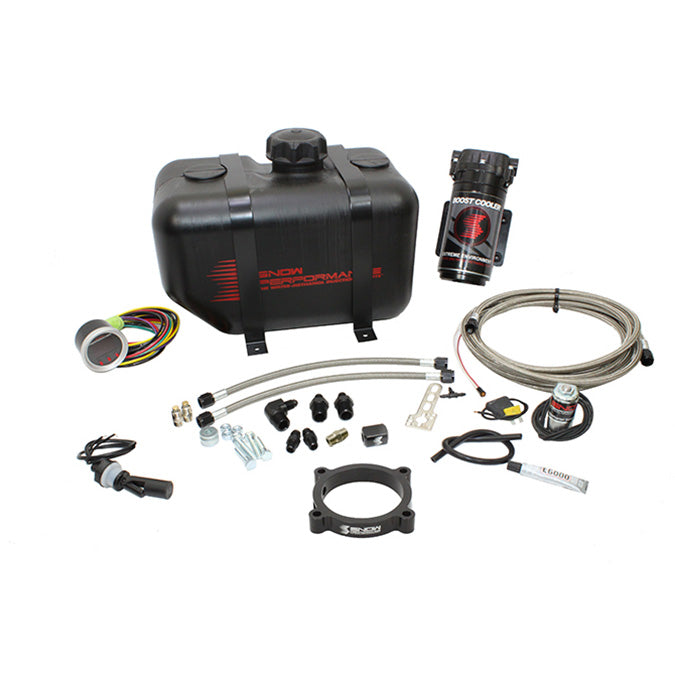 Snow Performance 11-17 Mustang Stg 2 Boost Cooler F/I Water Injection Kit (SS Braid Line & 4AN)