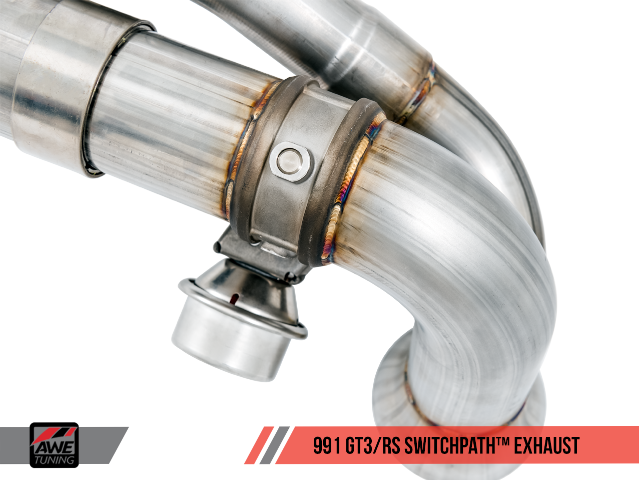 AWE SwitchPath™ Exhaust for Porsche 991.1 / 991.2 GT3 / RS - Diamond Black Tips