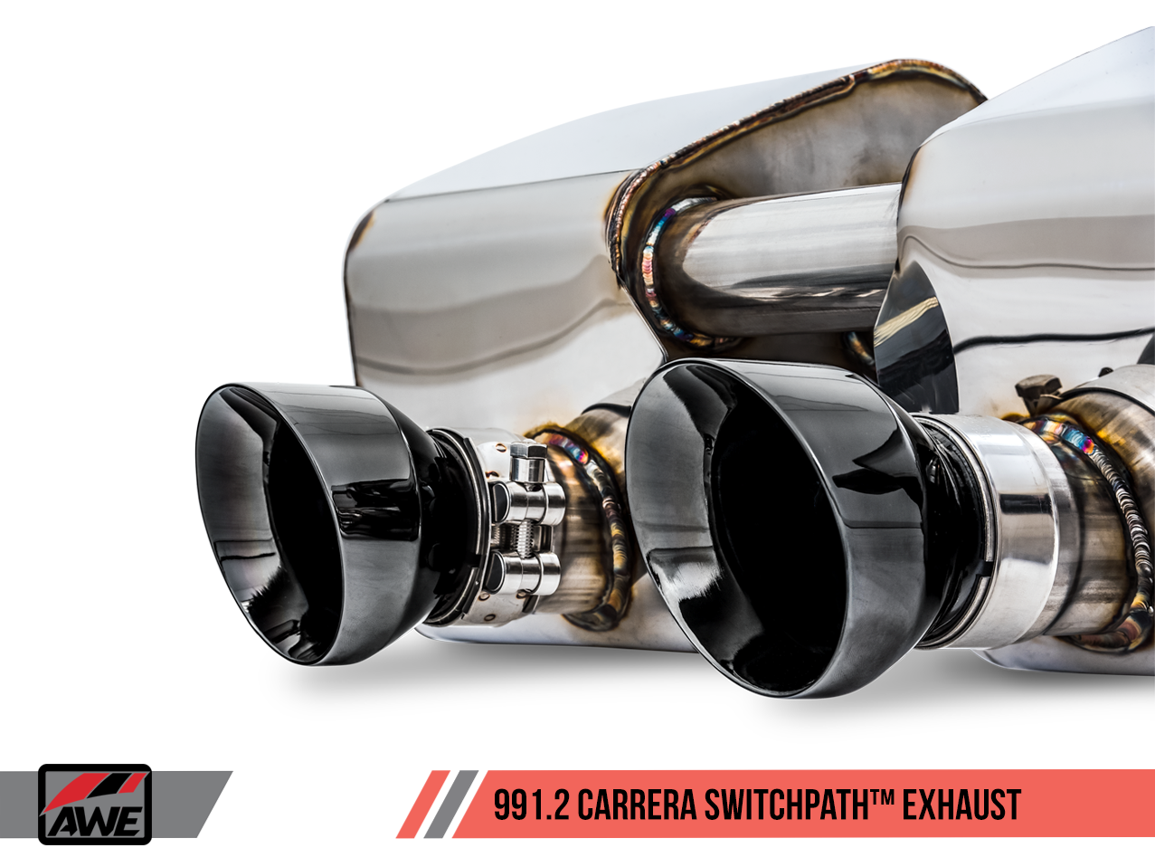 AWE SwitchPath™ Exhaust for 991.2 Carrera / S / GTS with PSE - Diamond Black Tips