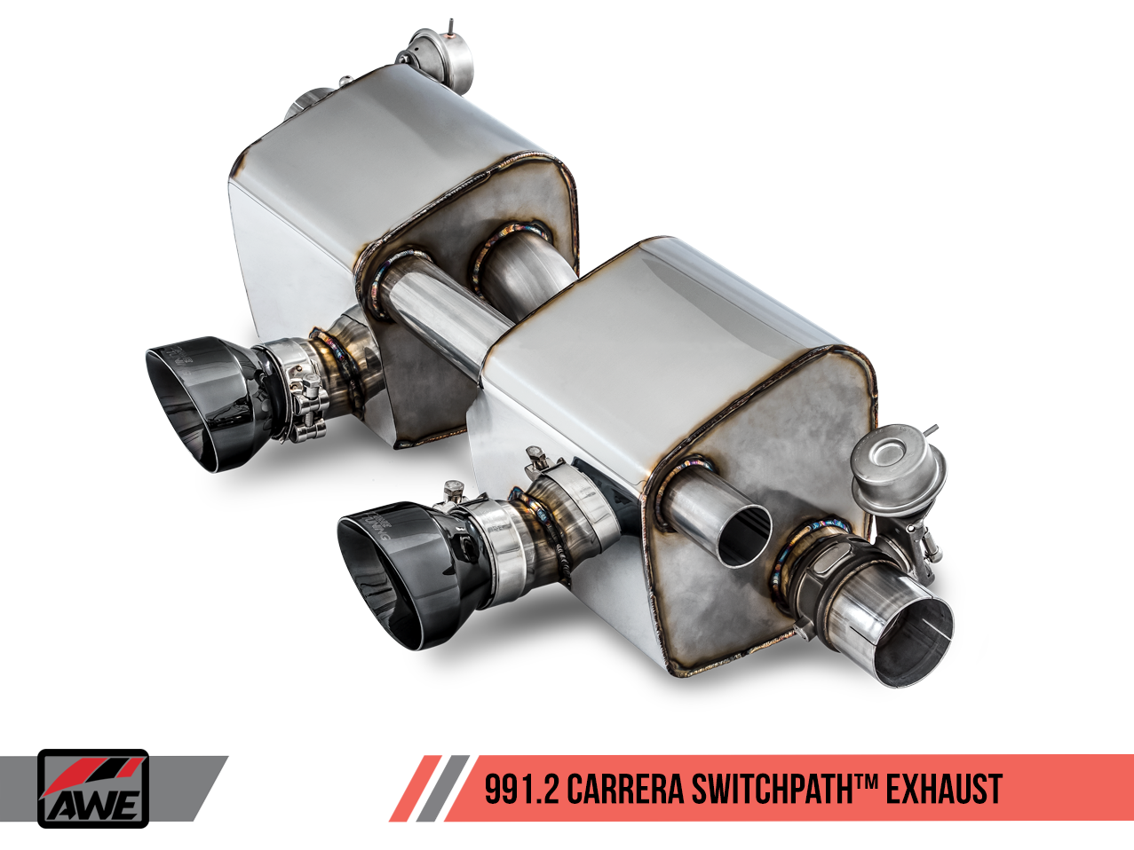 AWE SwitchPath™ Exhaust for 991.2 Carrera / S / GTS with PSE - Diamond Black Tips