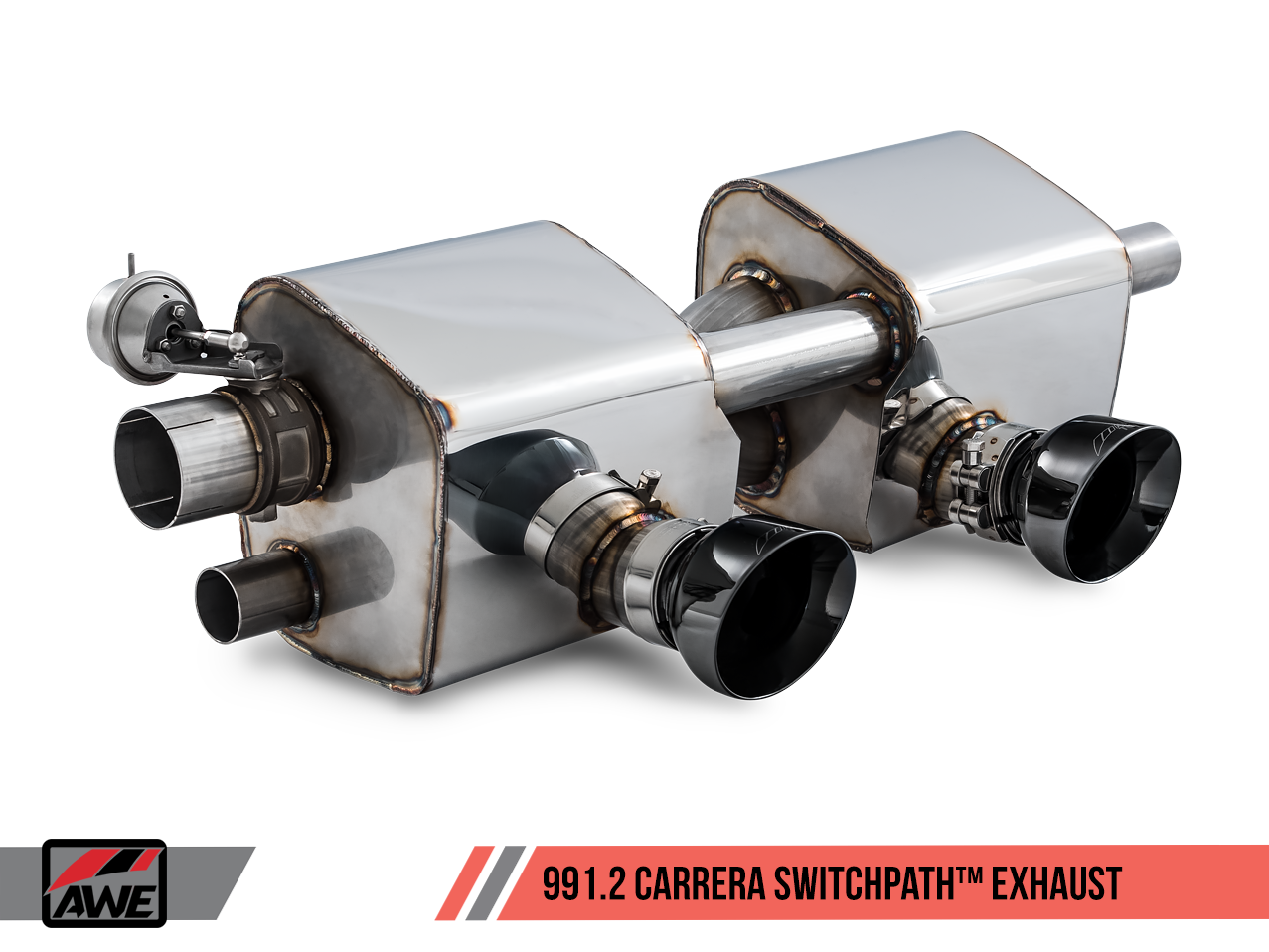 AWE SwitchPath™ Exhaust for 991.2 Carrera / S / GTS with PSE - Diamond Black Tips