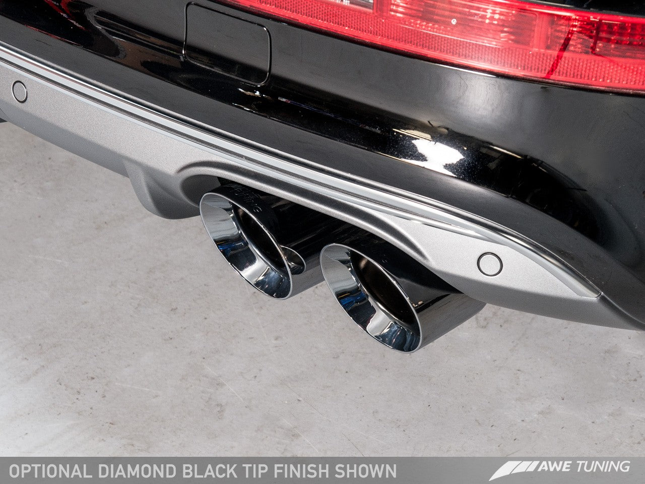 AWE Touring Edition Exhaust for 8R SQ5 - Quad Outlet, Diamond Black Tips