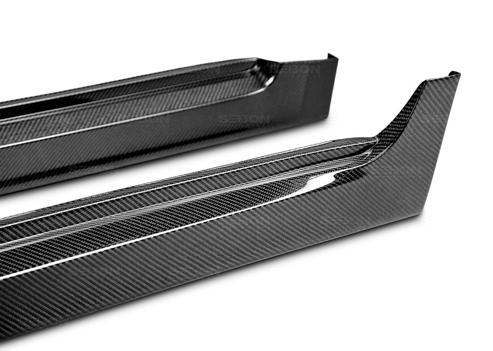 OEM-STYLE CARBON FIBER SIDE SKIRTS FOR 2008-2014 SUBARU STI / 2011-2014 WRX - 0