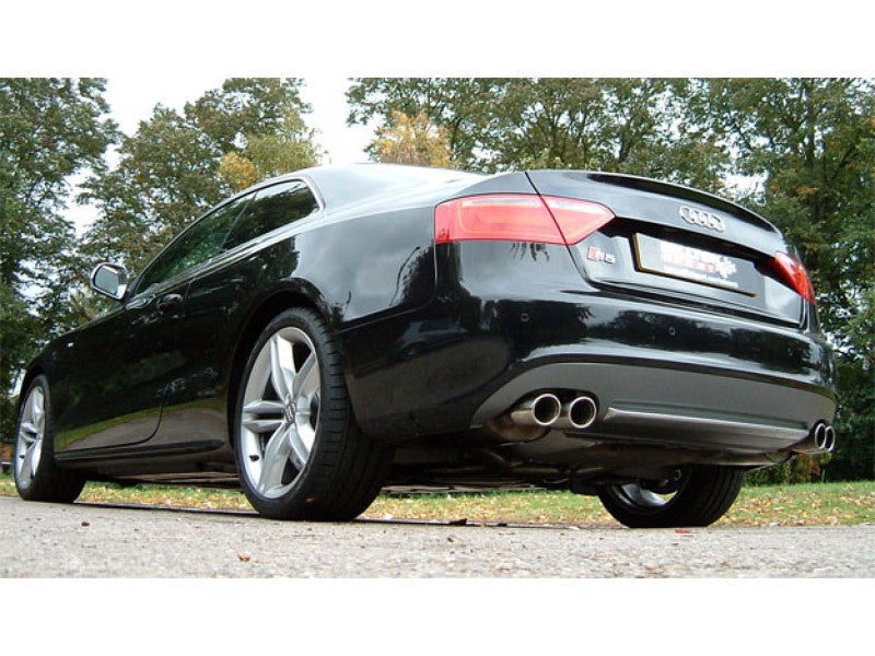 Milltek Cat Back Resonated Exhaust - 80mm Jet Quad Tips - S5 Coupé 4.2 V8 quattro