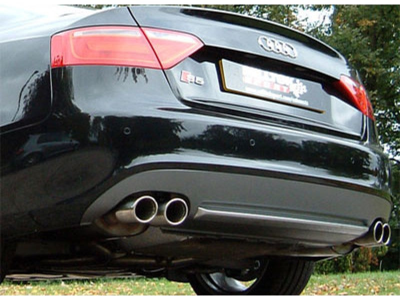 Milltek Cat Back Resonated Exhaust - 80mm Jet Quad Tips - S5 Coupé 4.2 V8 quattro