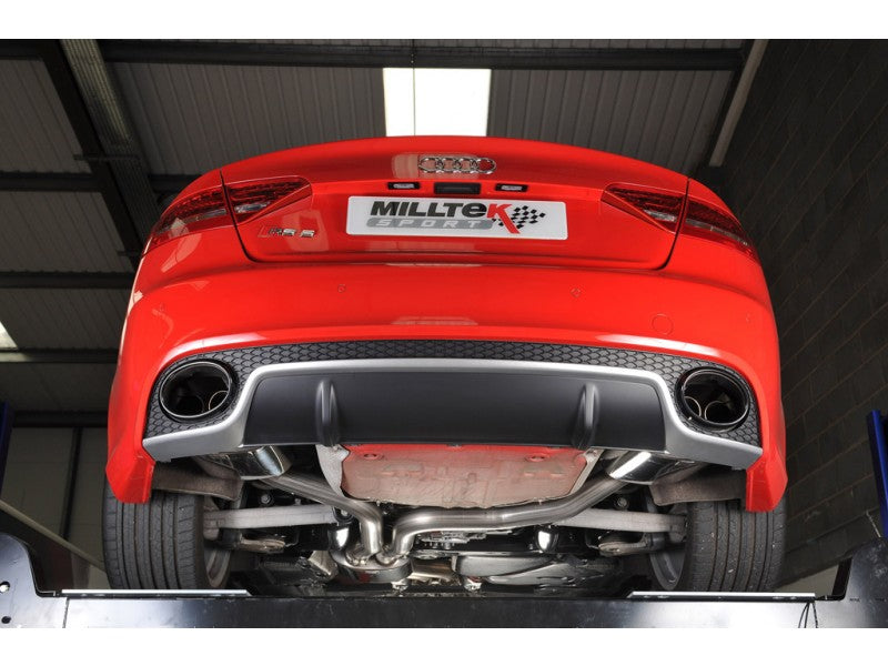 Milltek Cat Back Resonated Down pipes & Resonated Center Muffler - RS5