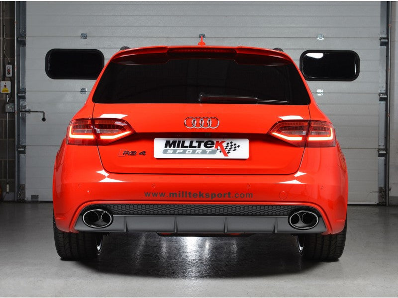 Milltek Cat Back Resonated Down pipes & Non Resonated Center Muffler - RS4 B8 4.2 FSI quattro Avant