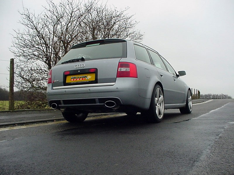 Milltek Cat Back Non Resonated Exhaust - Polished Oval Tips - RS6 C5 V8 Bi-Turbo Saloon & Avant