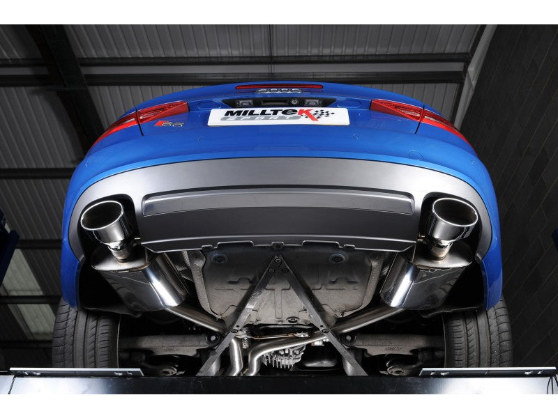 Milltek Cat Back Resonated Exhaust - Polished Oval Tips - S5 Cabriolet 3.0T quattro S-tronic