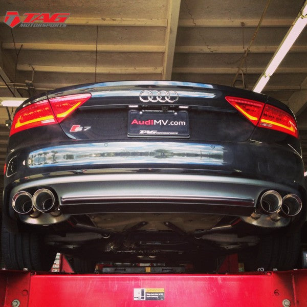 Milltek Resonated Valvesonic Cat Back Exhaust With Polished Silver Tips - Audi S6 / S7 Sportback 4.0 TFSI Quattro