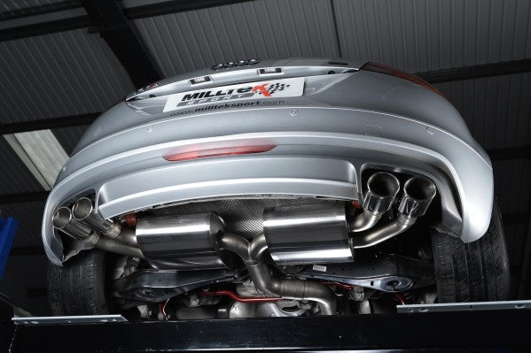 Milltek Non-Resonated Cat-Back Race Exhaust With Cerakote Black Tips - Audi TTS Quattro Mk2