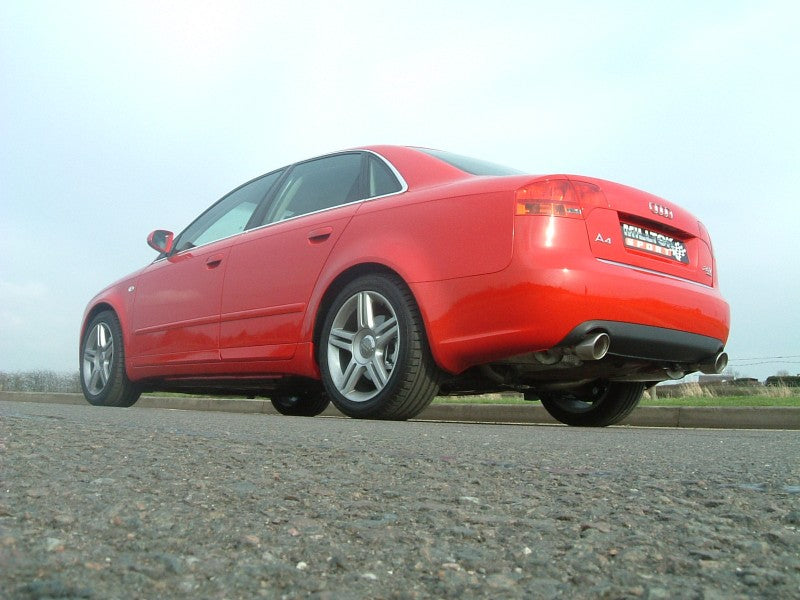 Milltek Cat Back Non-Resonated Exhaust With Dual GT100 Tips - Audi A4 2.0 TFSI B7 Quattro - Manual Only