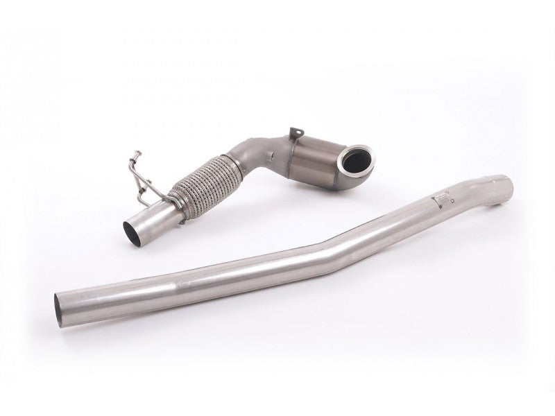 Milltek 3" Large Bore Downpipe & Hi-Flow Sport Cat - Fitted to Milltek Exhaust - TT MK3