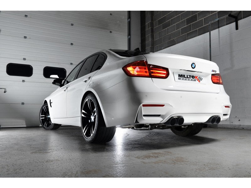 Milltek Cat Back Exhaust Race System With Cerakote Black Tips - BMW M3 (F80) / M4 (F82)