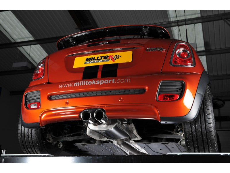 Milltek Non Resonated 2.5" Cat Back Exhaust - Twin 80mm GT Polished Tips - R56 & R58 Cooper S