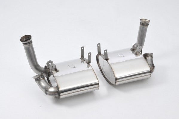 Milltek Rear Muffler - Cup version (offers a powerful GT3-like sound) - Uses OE Tips - 997.1 Carrera and Carrera S