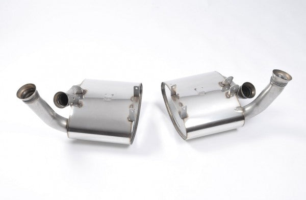 Milltek Rear Muffler - Cup version (offers a powerful GT3-like sound) - Uses OE Tips - 997.1 Carrera and Carrera S