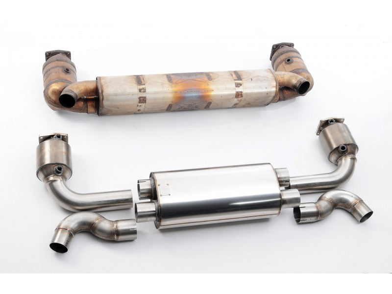 Milltek 2.76" Turbo Back Exhaust - 200 Cell Catalytic Converters - Uses OE Tips - 997.2 Turbo & Turbo S