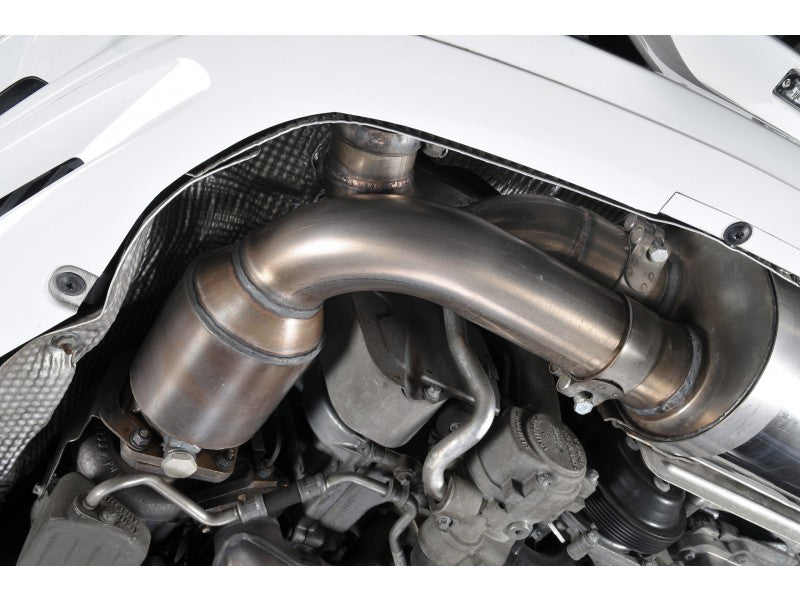 Milltek 2.76" Turbo Back Exhaust - 200 Cell Catalytic Converters - Uses OE Tips - 997.2 Turbo & Turbo S