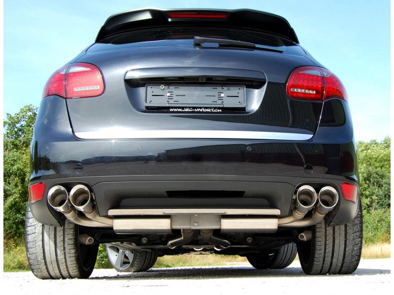 Milltek Non Resonated 2.76" Cat Back Exhaust - Quad 100mm GT Tips - Cayenne 958 Turbo