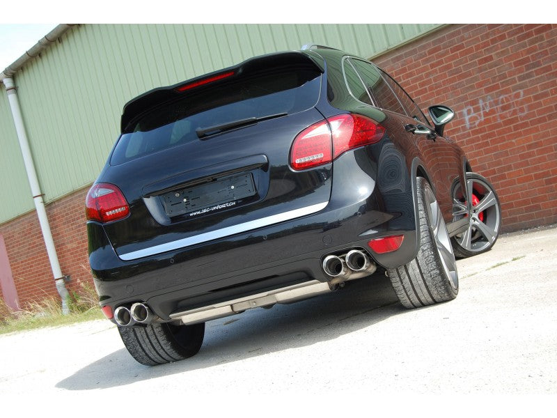 Milltek Non Resonated 2.76" Cat Back Exhaust - Quad 100mm GT Tips - Cayenne 958 Turbo