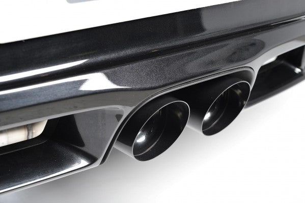 Milltek Resonated 2.25" Cat Back Exhaust - Twin 90mm Ceramic Black Tips - Cayman S / Boxster S