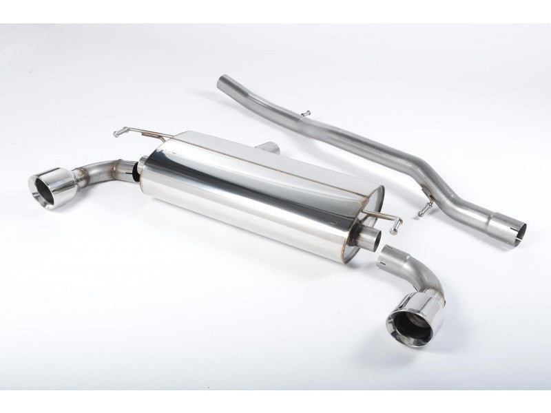 Milltek Non Resonated Cat Back Exhaust - GT100 Tips - MK4 Golf R32