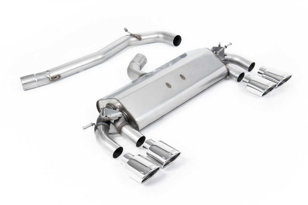 Milltek Non-Resonated Cat-Back Exhaust With Polished Oval Tips - VW Golf R MK7