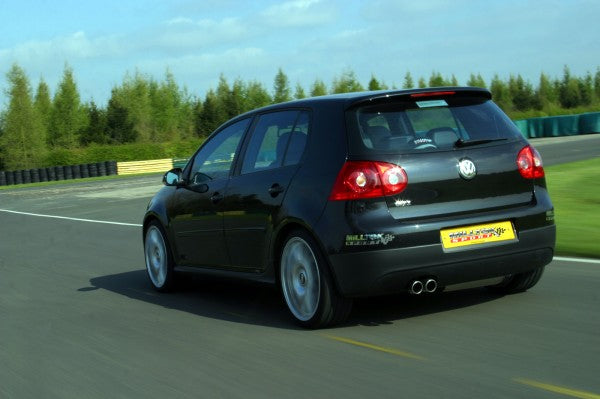 Milltek Resonated Turbo-Back Exhaust Including High-Flow Sports Cat With Cerakote Black Tips- VW Golf MK5 GTI 2.0T