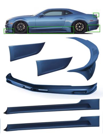 STILLEN 6-PIECE POLYURETHANE BODY KIT: 10-13 CAMARO SS (LIP, SKIRTS, CORNERS, WI