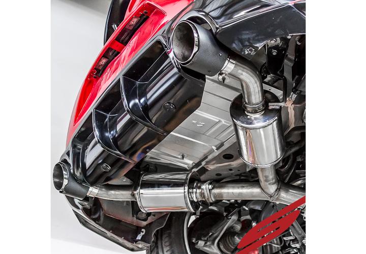 STILLEN CAT BACK EXHAUST 17-18 INFINITI Q60 V6TT W/ CARBON FIBER TIPS