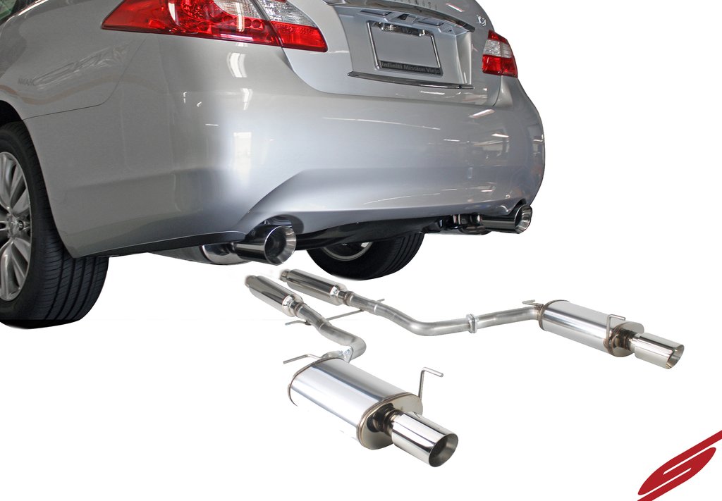 2011-2013 INFINITI M56 / 2014-2018 Q70 STAINLESS STEEL NEAR CAT-BACK EXHAUST SYSTEM - 504456