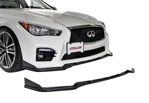 STILLEN FRONT SPLITTER 14-17 INFINITI Q50 RED/SILVER & SPORT - MATTE BLACK