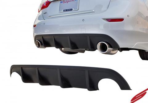 2014-17 INFINITI Q50 REAR DIFFUSER [MATTE BLACK]