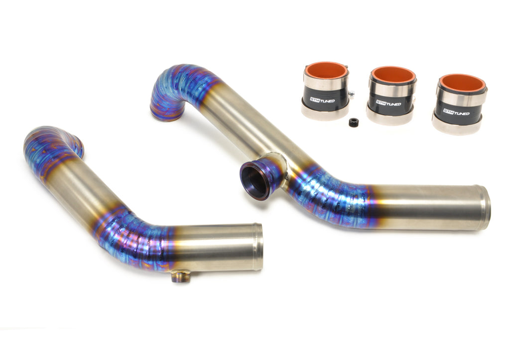 STM Evo 7/8/9 Titanium 2.5in Upper Intercooler Pipe Kit - 0