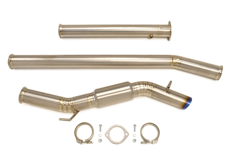 STM Evo 7/8/9 Titanium V-Band 3.5in Exhaust for FF 6870 Turbo Kit