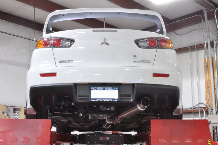 STM Evo X Titanium Single Exit Cat-Back Exhaust