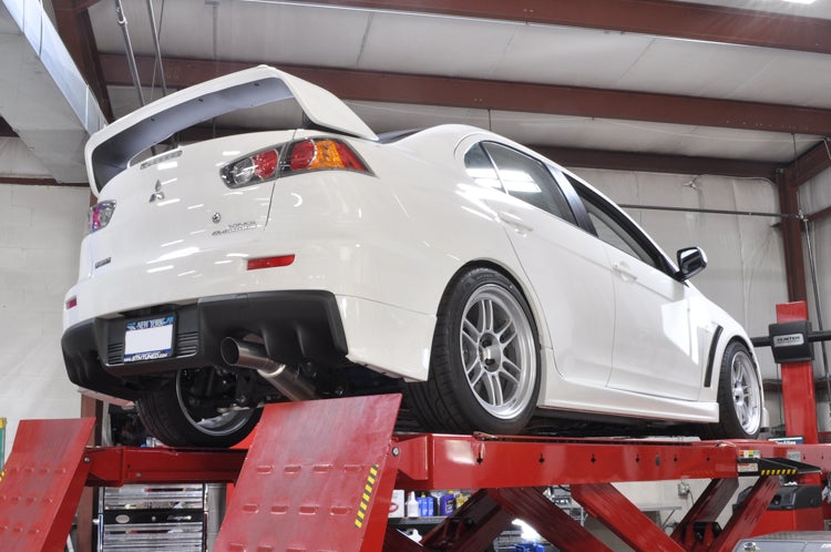 STM Evo X Titanium Single Exit Cat-Back Exhaust