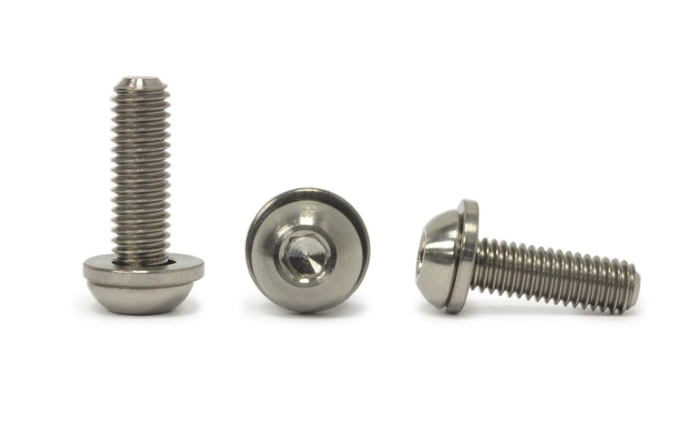 STM Titanium Bolts & Flat Washers (M6-1 x 20mm) - 0